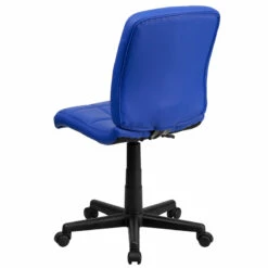 Mid-Back Blue Quilted Vinyl Swivel Task Chair - By Flash Furniture - Madison Seating -furniture Shop Mid Back Blue Quilted Vinyl Swivel Task Chair by Flash Furniture 2