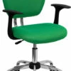 Mid-Back Bright Green Mesh Swivel Task Chair With Chrome Base And Arms - By Flash Furniture - Madison Seating 2 Mid-Back Bright Green Mesh Swivel Task Chair With Chrome Base And Arms - By Flash Furniture - Madison Seating -furniture Shop Mid Back Bright Green Mesh Swivel Task Chair with Chrome Base and Arms by Flash Furniture