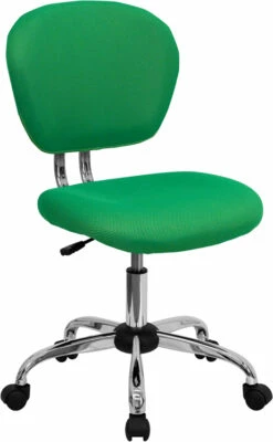 Mid-Back Bright Green Mesh Swivel Task Chair With Chrome Base - By Flash Furniture - Madison Seating