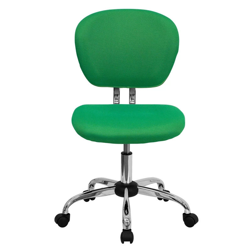 Mid-Back Bright Green Mesh Swivel Task Chair With Chrome Base - By Flash Furniture - Madison Seating 6 Mid-Back Bright Green Mesh Swivel Task Chair With Chrome Base - By Flash Furniture - Madison Seating - Image 4