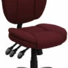 Mid-Back Burgundy Fabric Multifunction Ergonomic Swivel Task Chair - By Flash Furniture - Madison Seating -furniture Shop Mid Back Burgundy Fabric Multifunction Ergonomic Swivel Task Chair by Flash Furniture