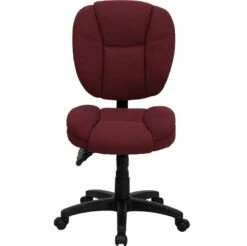 Mid-Back Burgundy Fabric Multifunction Ergonomic Swivel Task Chair - By Flash Furniture - Madison Seating -furniture Shop Mid Back Burgundy Fabric Multifunction Ergonomic Swivel Task Chair by Flash Furniture 4