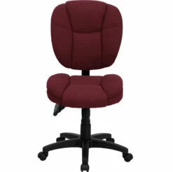 Mid-Back Burgundy Fabric Multifunction Ergonomic Swivel Task Chair - By Flash Furniture - Madison Seating -furniture Shop Mid Back Burgundy Fabric Multifunction Ergonomic Swivel Task Chair by Flash Furniture 5