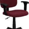 Mid-Back Burgundy Fabric Swivel Task Chair With Adjustable Arms - By Flash Furniture - Madison Seating 1 Mid-Back Burgundy Fabric Swivel Task Chair With Adjustable Arms - By Flash Furniture - Madison Seating -furniture Shop Mid Back Burgundy Fabric Swivel Task Chair with Adjustable Arms by Flash Furniture