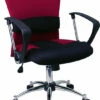 Mid-Back Burgundy Mesh Swivel Task Chair With Arms - By Flash Furniture - Madison Seating -furniture Shop Mid Back Burgundy Mesh Swivel Task Chair with Arms by Flash Furniture