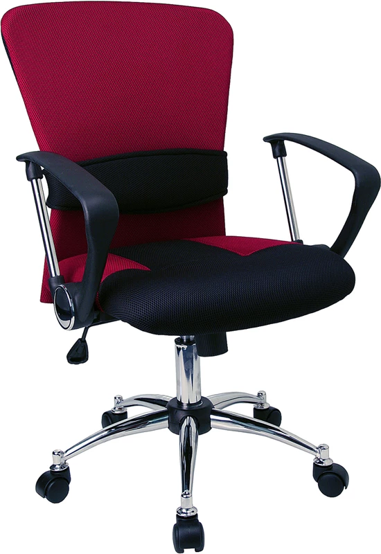 Mid-Back Burgundy Mesh Swivel Task Chair With Arms - By Flash Furniture - Madison Seating 3 Mid-Back Burgundy Mesh Swivel Task Chair With Arms - By Flash Furniture - Madison Seating