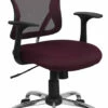 Mid-Back Burgundy Mesh Swivel Task Chair With Chrome Base And Arms - By Flash Furniture - Madison Seating 2 Mid-Back Burgundy Mesh Swivel Task Chair With Chrome Base And Arms - By Flash Furniture - Madison Seating -furniture Shop Mid Back Burgundy Mesh Swivel Task Chair with Chrome Base and Arms by Flash Furniture