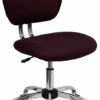 Mid-Back Burgundy Mesh Swivel Task Chair With Chrome Base - By Flash Furniture - Madison Seating -furniture Shop Mid Back Burgundy Mesh Swivel Task Chair with Chrome Base by Flash Furniture