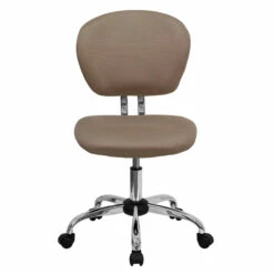 Mid-Back Coffee Brown Mesh Swivel Task Chair With Chrome Base - By Flash Furniture - Madison Seating -furniture Shop Mid Back Coffee Brown Mesh Swivel Task Chair with Chrome Base by Flash Furniture 3
