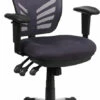 Mid-Back Dark Gray Mesh Multifunction Executive Swivel Chair With Adjustable Arms - By Flash Furniture - Madison Seating -furniture Shop Mid Back Dark Gray Mesh Multifunction Executive Swivel Chair with Adjustable Arms by Flash Furniture
