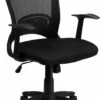 Mid-Back Designer Black Mesh Swivel Task Chair With Arms - By Flash Furniture - Madison Seating -furniture Shop Mid Back Designer Black Mesh Swivel Task Chair with Arms by Flash Furniture