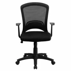 Mid-Back Designer Black Mesh Swivel Task Chair With Arms - By Flash Furniture - Madison Seating 9 Mid-Back Designer Black Mesh Swivel Task Chair With Arms - By Flash Furniture - Madison Seating -furniture Shop Mid Back Designer Black Mesh Swivel Task Chair with Arms by Flash Furniture 3