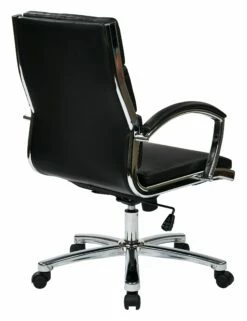 Mid Back Executive Black Faux Leather Chair By Work Smart - Office Star - Madison Seating 7 Mid Back Executive Black Faux Leather Chair By Work Smart - Office Star - Madison Seating -furniture Shop Mid Back Executive Black Faux Leather Chair by Work Smart Office Star 1 scaled 1