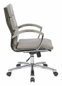 Mid Back Executive Smoke Faux Leather Chair By Work Smart - Office Star - Madison Seating 8 Mid Back Executive Smoke Faux Leather Chair By Work Smart - Office Star - Madison Seating -furniture Shop Mid Back Executive Smoke Faux Leather Chair by Work Smart Office Star 2 scaled 1