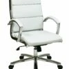 Mid Back Executive White Faux Leather Chair By Work Smart - Office Star - Madison Seating 1 Mid Back Executive White Faux Leather Chair By Work Smart - Office Star - Madison Seating -furniture Shop Mid Back Executive White Faux Leather Chair by Work Smart Office Star scaled 1