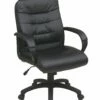 Mid Back Faux Leather Executive Chair By Work Smart - Office Star - Madison Seating