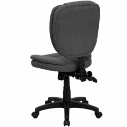 Mid-Back Gray Fabric Multifunction Ergonomic Swivel Task Chair - By Flash Furniture - Madison Seating -furniture Shop Mid Back Gray Fabric Multifunction Ergonomic Swivel Task Chair by Flash Furniture 4