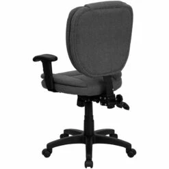 Mid-Back Gray Fabric Multifunction Ergonomic Swivel Task Chair With Adjustable Arms - By Flash Furniture - Madison Seating 12 Mid-Back Gray Fabric Multifunction Ergonomic Swivel Task Chair With Adjustable Arms - By Flash Furniture - Madison Seating -furniture Shop Mid Back Gray Fabric Multifunction Ergonomic Swivel Task Chair with Adjustable Arms by Flash Furniture 3