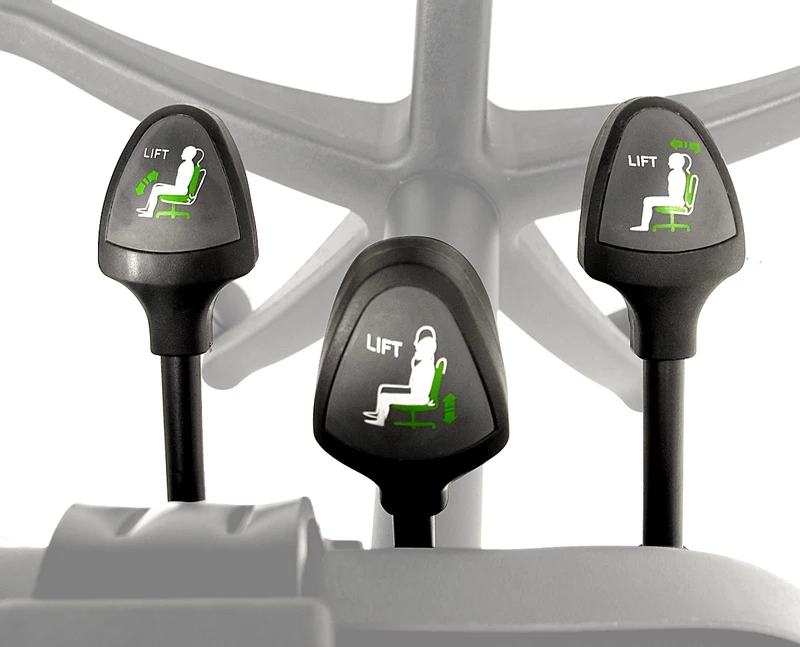 Mid-Back Gray Fabric Multifunction Executive Swivel Chair With Adjustable Arms - By Flash Furniture - Madison Seating 4 Mid-Back Gray Fabric Multifunction Executive Swivel Chair With Adjustable Arms - By Flash Furniture - Madison Seating - Image 2