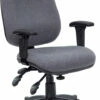Mid-Back Gray Fabric Multifunction Executive Swivel Chair With Adjustable Arms - By Flash Furniture - Madison Seating -furniture Shop Mid Back Gray Fabric Multifunction Executive Swivel Chair with Adjustable Arms by Flash Furniture