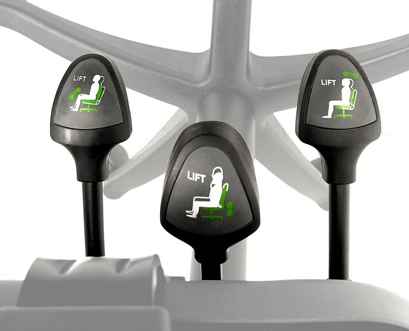 Mid-Back Gray Fabric Multifunction Executive Swivel Chair With Adjustable Arms - By Flash Furniture - Madison Seating 5 Mid-Back Gray Fabric Multifunction Executive Swivel Chair With Adjustable Arms - By Flash Furniture - Madison Seating - Image 3