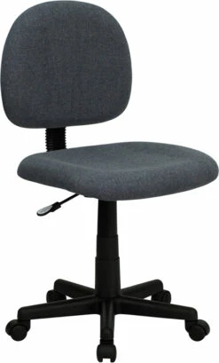 Mid-Back Gray Fabric Swivel Task Chair - By Flash Furniture - Madison Seating
