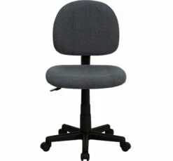 Mid-Back Gray Fabric Swivel Task Chair - By Flash Furniture - Madison Seating -furniture Shop Mid Back Gray Fabric Swivel Task Chair by Flash Furniture 6