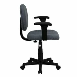 Mid-Back Gray Fabric Swivel Task Chair With Adjustable Arms - By Flash Furniture - Madison Seating 10 Mid-Back Gray Fabric Swivel Task Chair With Adjustable Arms - By Flash Furniture - Madison Seating -furniture Shop Mid Back Gray Fabric Swivel Task Chair with Adjustable Arms by Flash Furniture 1