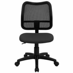 Mid-Back Gray Mesh Swivel Task Chair - By Flash Furniture - Madison Seating -furniture Shop Mid Back Gray Mesh Swivel Task Chair by Flash Furniture 3 1