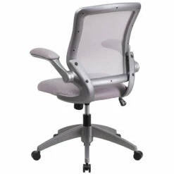 Mid-Back Gray Mesh Swivel Task Chair With Gray Frame And Flip-Up Arms - By Flash Furniture - Madison Seating 8 Mid-Back Gray Mesh Swivel Task Chair With Gray Frame And Flip-Up Arms - By Flash Furniture - Madison Seating -furniture Shop Mid Back Gray Mesh Swivel Task Chair with Gray Frame and Flip Up Arms by Flash Furniture 2