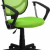 Mid-Back Green Mesh Swivel Task Chair With Arms - By Flash Furniture - Madison Seating -furniture Shop Mid Back Green Mesh Swivel Task Chair with Arms by Flash Furniture