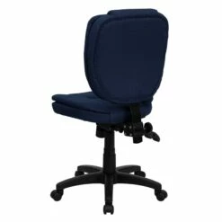 Mid-Back Navy Blue Fabric Multifunction Ergonomic Swivel Task Chair - By Flash Furniture - Madison Seating -furniture Shop Mid Back Navy Blue Fabric Multifunction Ergonomic Swivel Task Chair by Flash Furniture 3