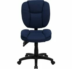 Mid-Back Navy Blue Fabric Multifunction Ergonomic Swivel Task Chair - By Flash Furniture - Madison Seating -furniture Shop Mid Back Navy Blue Fabric Multifunction Ergonomic Swivel Task Chair by Flash Furniture 5