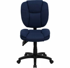 Mid-Back Navy Blue Fabric Multifunction Ergonomic Swivel Task Chair - By Flash Furniture - Madison Seating -furniture Shop Mid Back Navy Blue Fabric Multifunction Ergonomic Swivel Task Chair by Flash Furniture 6