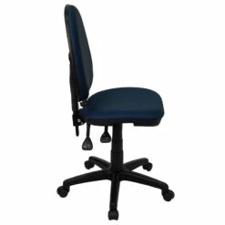 Mid-Back Navy Blue Fabric Multifunction Swivel Task Chair With Adjustable Lumbar Support - By Flash Furniture - Madison Seating -furniture Shop Mid Back Navy Blue Fabric Multifunction Swivel Task Chair with Adjustable Lumbar Support by Flash Furniture 2