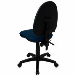Mid-Back Navy Blue Fabric Multifunction Swivel Task Chair With Adjustable Lumbar Support - By Flash Furniture - Madison Seating -furniture Shop Mid Back Navy Blue Fabric Multifunction Swivel Task Chair with Adjustable Lumbar Support by Flash Furniture 4