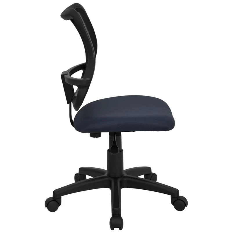 Mid-Back Navy Blue Mesh Swivel Task Chair - By Flash Furniture - Madison Seating 4 Mid-Back Navy Blue Mesh Swivel Task Chair - By Flash Furniture - Madison Seating - Image 2