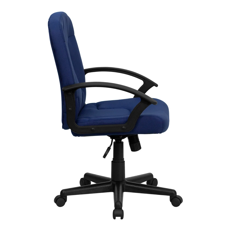 Mid-Back Navy Fabric Executive Swivel Chair With Nylon Arms - By Flash Furniture - Madison Seating 4 Mid-Back Navy Fabric Executive Swivel Chair With Nylon Arms - By Flash Furniture - Madison Seating - Image 2