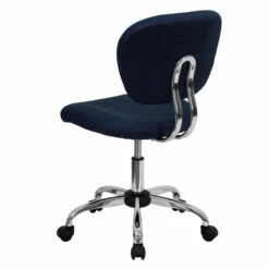 Mid-Back Navy Mesh Swivel Task Chair With Chrome Base - By Flash Furniture - Madison Seating -furniture Shop Mid Back Navy Mesh Swivel Task Chair with Chrome Base by Flash Furniture 2