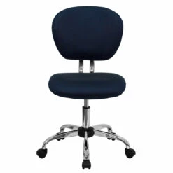 Mid-Back Navy Mesh Swivel Task Chair With Chrome Base - By Flash Furniture - Madison Seating -furniture Shop Mid Back Navy Mesh Swivel Task Chair with Chrome Base by Flash Furniture 3