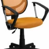 Mid-Back Orange Mesh Swivel Task Chair With Arms - By Flash Furniture - Madison Seating 2 Mid-Back Orange Mesh Swivel Task Chair With Arms - By Flash Furniture - Madison Seating -furniture Shop Mid Back Orange Mesh Swivel Task Chair with Arms by Flash Furniture