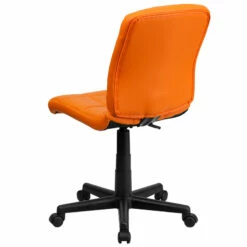 Mid-Back Orange Quilted Vinyl Swivel Task Chair - By Flash Furniture - Madison Seating -furniture Shop Mid Back Orange Quilted Vinyl Swivel Task Chair by Flash Furniture 2