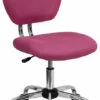 Mid-Back Pink Mesh Swivel Task Chair With Chrome Base - By Flash Furniture - Madison Seating -furniture Shop Mid Back Pink Mesh Swivel Task Chair with Chrome Base by Flash Furniture