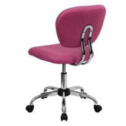 Mid-Back Pink Mesh Swivel Task Chair With Chrome Base - By Flash Furniture - Madison Seating -furniture Shop Mid Back Pink Mesh Swivel Task Chair with Chrome Base by Flash Furniture 2