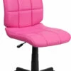 Mid-Back Pink Quilted Vinyl Swivel Task Chair - By Flash Furniture - Madison Seating 2 Mid-Back Pink Quilted Vinyl Swivel Task Chair - By Flash Furniture - Madison Seating -furniture Shop Mid Back Pink Quilted Vinyl Swivel Task Chair by Flash Furniture