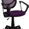 Mid-Back Purple Mesh Swivel Task Chair With Arms - By Flash Furniture - Madison Seating -furniture Shop Mid Back Purple Mesh Swivel Task Chair with Arms by Flash Furniture
