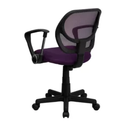 Mid-Back Purple Mesh Swivel Task Chair With Arms - By Flash Furniture - Madison Seating -furniture Shop Mid Back Purple Mesh Swivel Task Chair with Arms by Flash Furniture 3