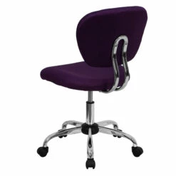 Mid-Back Purple Mesh Swivel Task Chair With Chrome Base - By Flash Furniture - Madison Seating -furniture Shop Mid Back Purple Mesh Swivel Task Chair with Chrome Base by Flash Furniture 2