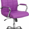 Mid-Back Purple Vinyl Executive Swivel Chair With Chrome Base And Arms - By Flash Furniture - Madison Seating 2 Mid-Back Purple Vinyl Executive Swivel Chair With Chrome Base And Arms - By Flash Furniture - Madison Seating -furniture Shop Mid Back Purple Vinyl Executive Swivel Chair with Chrome Base and Arms by Flash Furniture