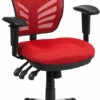 Mid-Back Red Mesh Multifunction Executive Swivel Chair With Adjustable Arms - By Flash Furniture - Madison Seating 1 Mid-Back Red Mesh Multifunction Executive Swivel Chair With Adjustable Arms - By Flash Furniture - Madison Seating -furniture Shop Mid Back Red Mesh Multifunction Executive Swivel Chair with Adjustable Arms by Flash Furniture